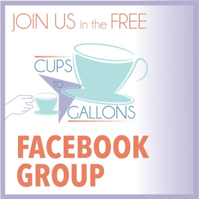 Cups To Gallons Facebook Group