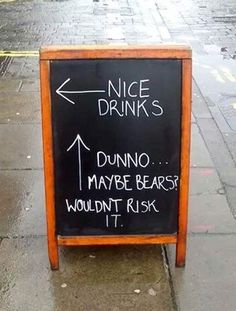 Nice drinks. Dunno ... maybe bears wouldn't risk it.